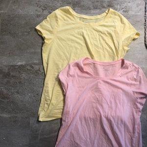 Light summer t-shirt bundle pink and yellow xxxl